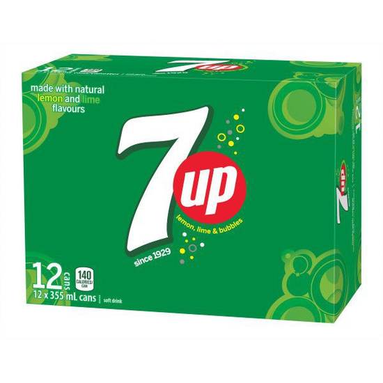 7 Up Original Soft Drink (12 ct, 355 ml)