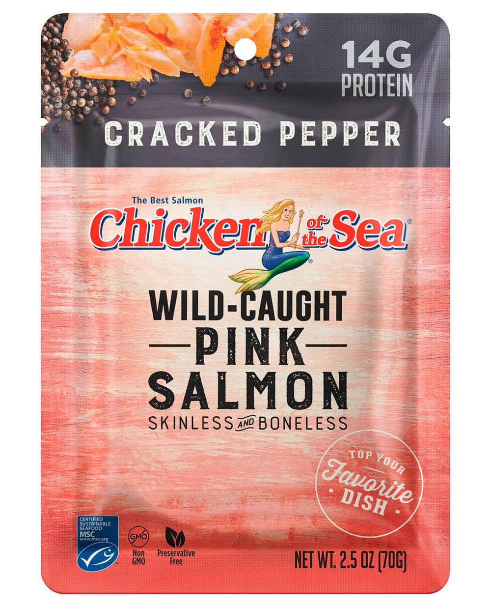 Chicken of the Sea Cracked Pepper Pink Salmon (2.5 oz)