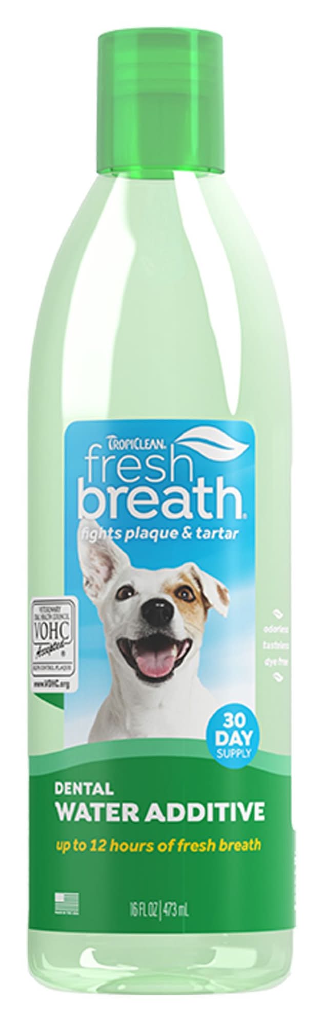 TropiClean® Fresh Breath® Dental Water Additive for Dogs (Size: 16 Oz)