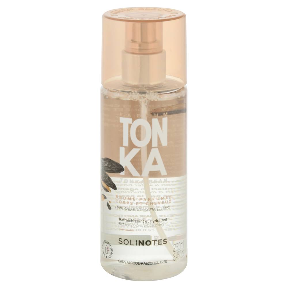 Solinotes Tonka Bean Hair and Body Scented Mist