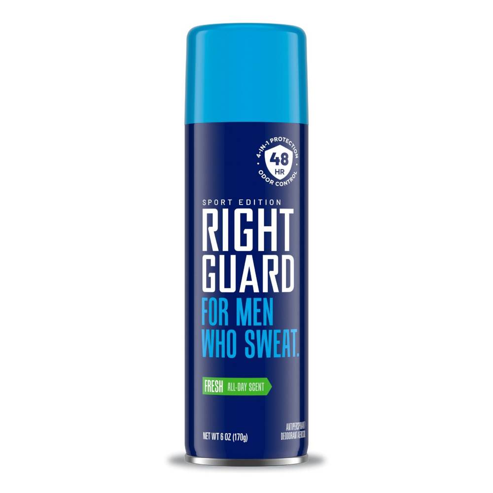 Right Guard Sport 48-Hour Antiperspirant Dry Spray, Fresh, 6 OZ