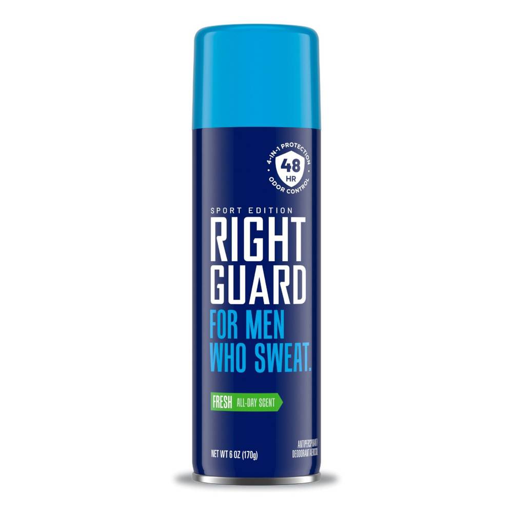 Right Guard Sport 48-Hour Antiperspirant Dry Spray, Fresh, 6 Oz