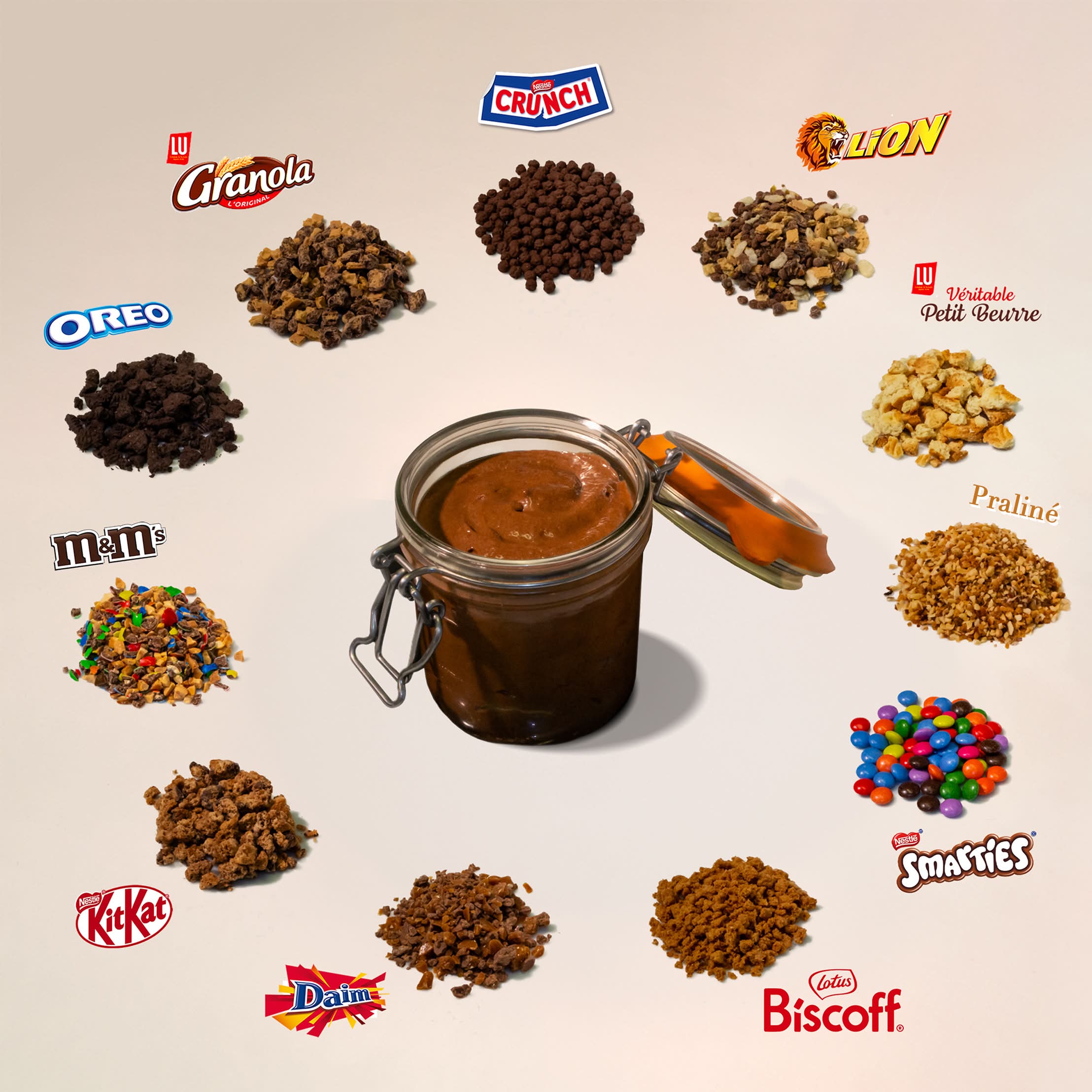 Mousse au chocolat Praliné