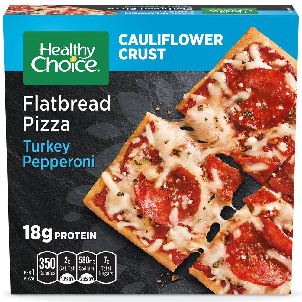 Healthy Choice Cauliflower Crust Turkey Pepperoni Flatbread Pizza