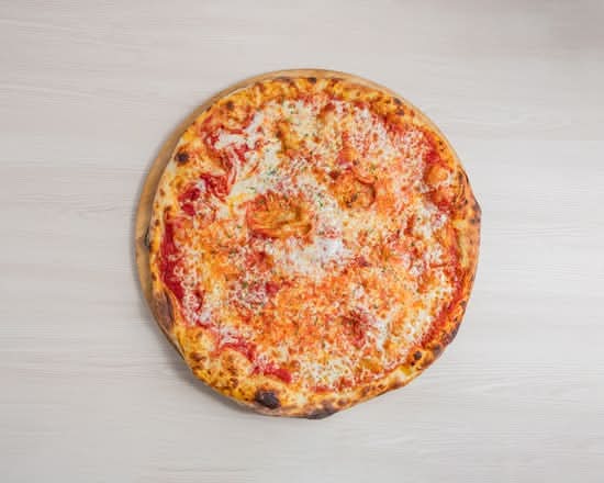 Freshly baked 16 inch halal cheese pizza with San Marzano sauce and fior di latte mozzarella