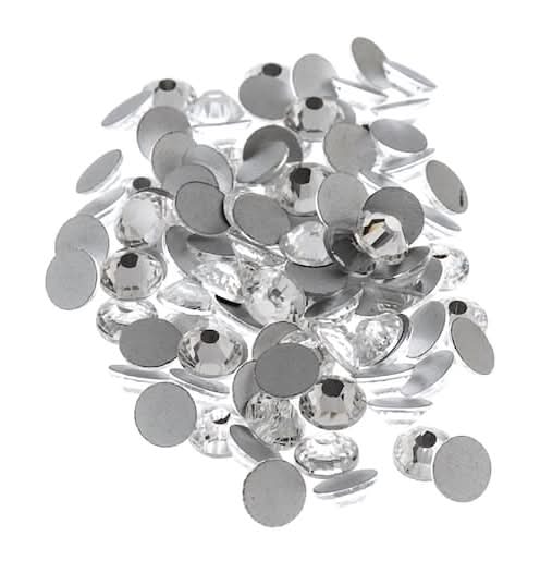 Bead Landing Ss12 Glass Flatback Rhinestones, Metallic Silver (2880 ct)