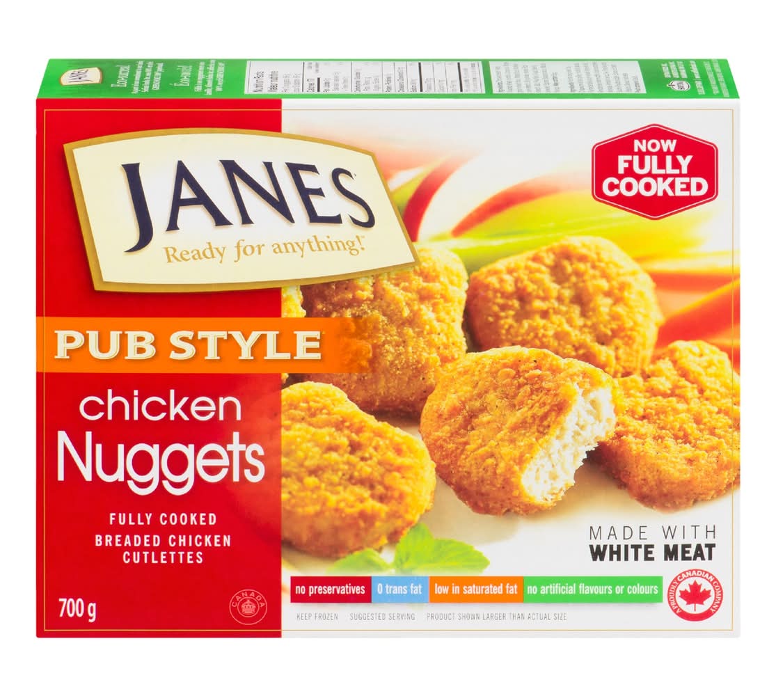 Janes Pub Style Fully Cooked Nuggets, Chicken (700 g)
