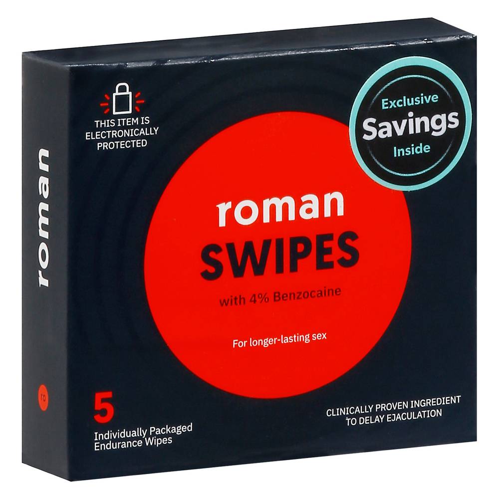 Roman Swipes Endurance Wipes (0.42 oz)