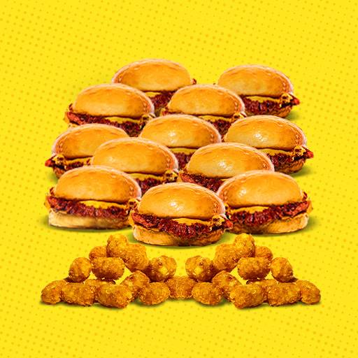 12 Sliders Family Combo + 3 Tater Tots