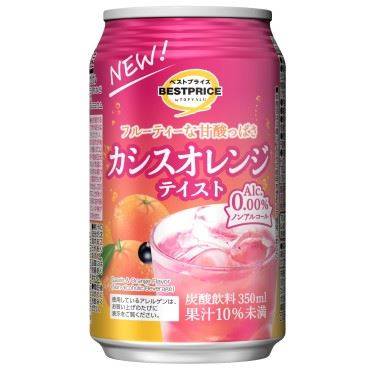 トップバリュ ベストプライス カシスオレンジテイスト ノンアルコール 350ml