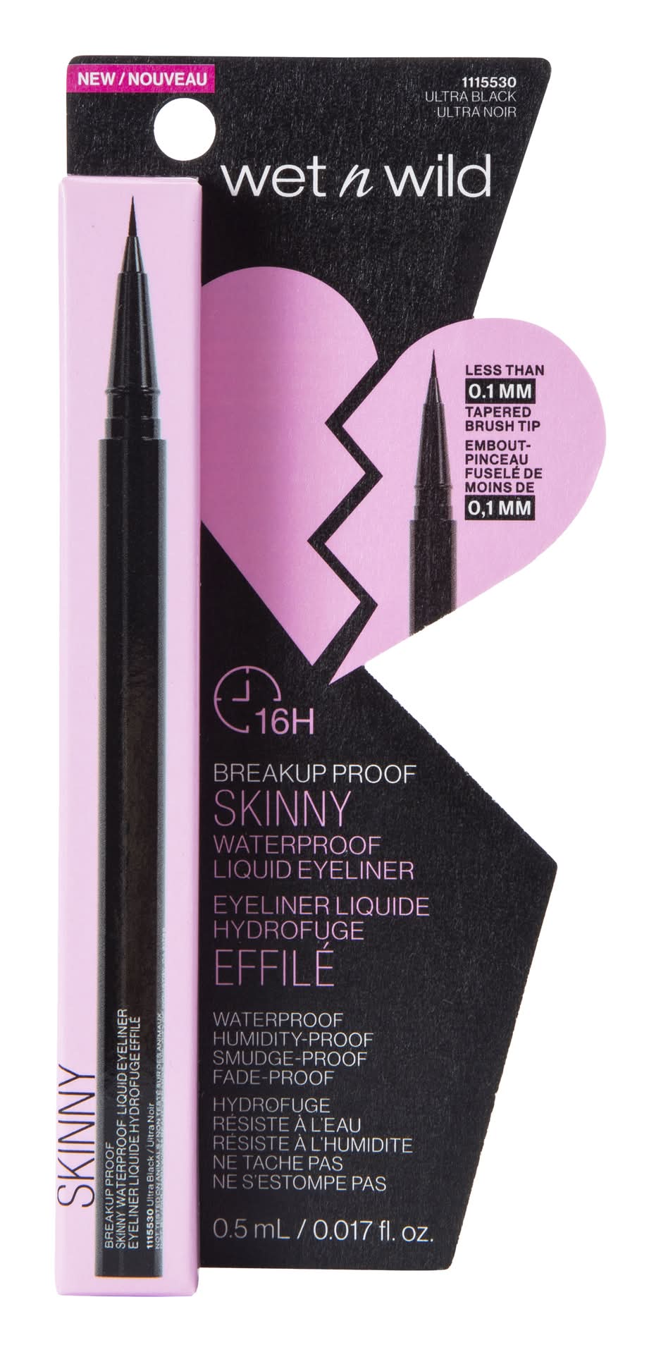 Wet N Wild® Skinny Waterproof Liquid Eyeliner - Ultra Black