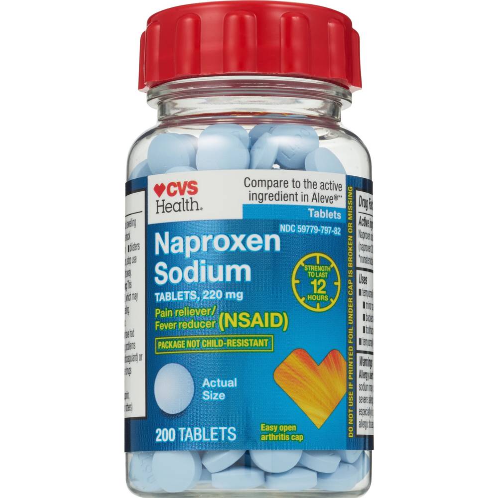 Cvs Health Naproxen Sodium 220 Mg Tablets, 200 Ct