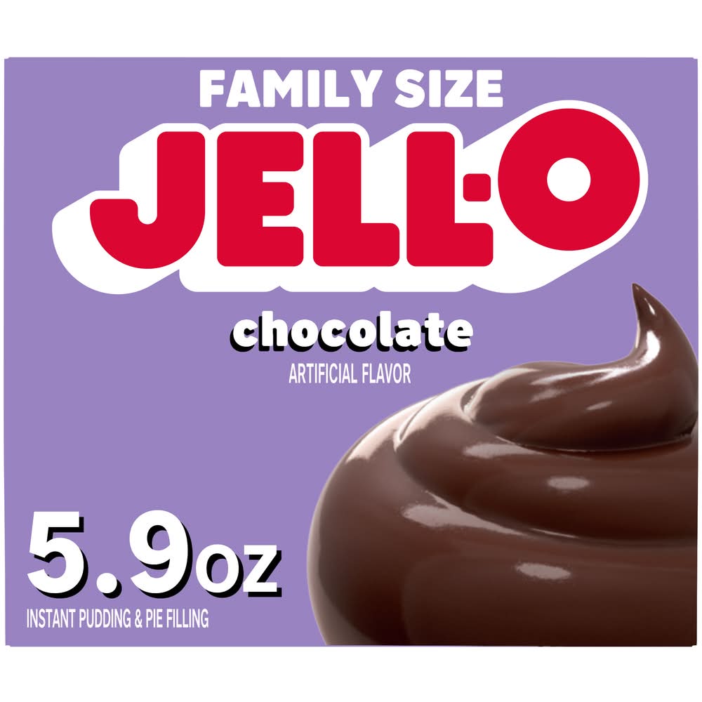 Jell-O Instant Pudding & Pie Filling Mix, Chocolate (5.9 oz)