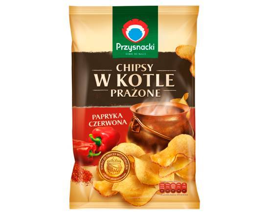 Przysnacki Chipsy w kotle prażone Czerwona Papryka 125 g