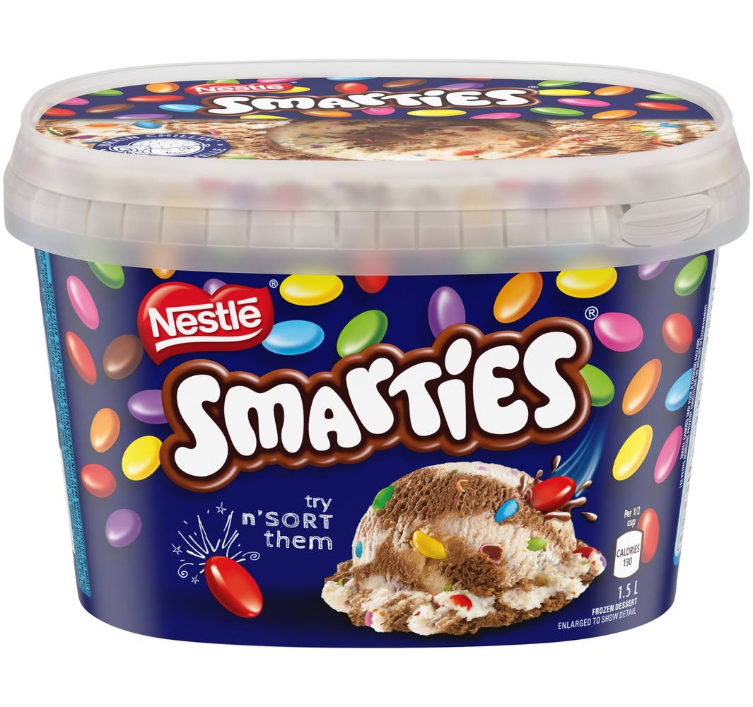 Nestlé Frozen Dessert Smarties Ice Cream (1.5 L)