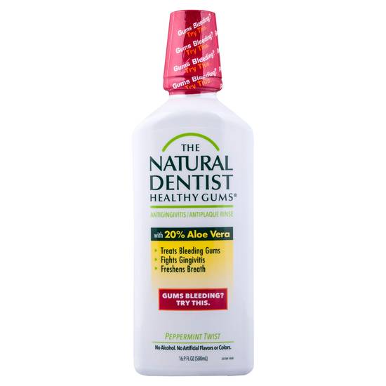 The Natural Dentist Healthy Gums Antigingivitis/Antiplaque Rinse Pepperment Twist