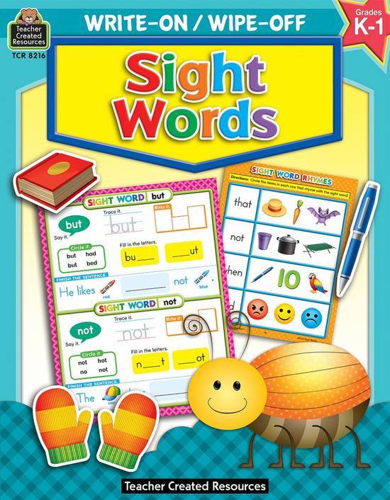 Teacher Created Resources Write-On/Wipe-Off: Sight Words