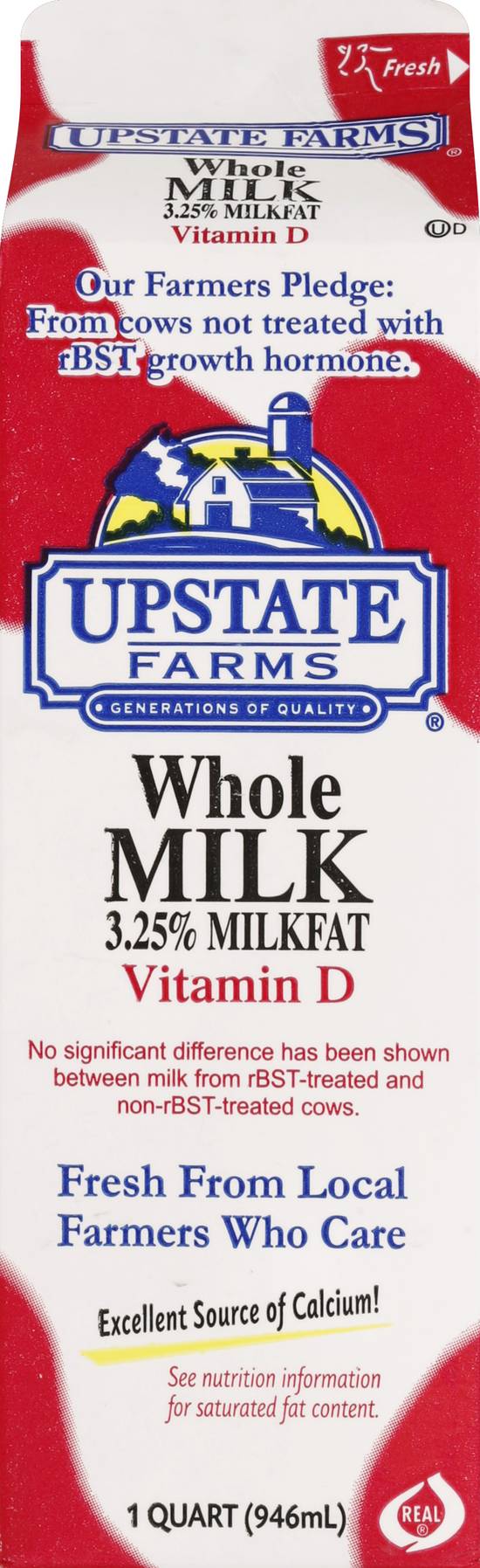 Upstate Farms Vitamin D Whole Milk (1 qt)