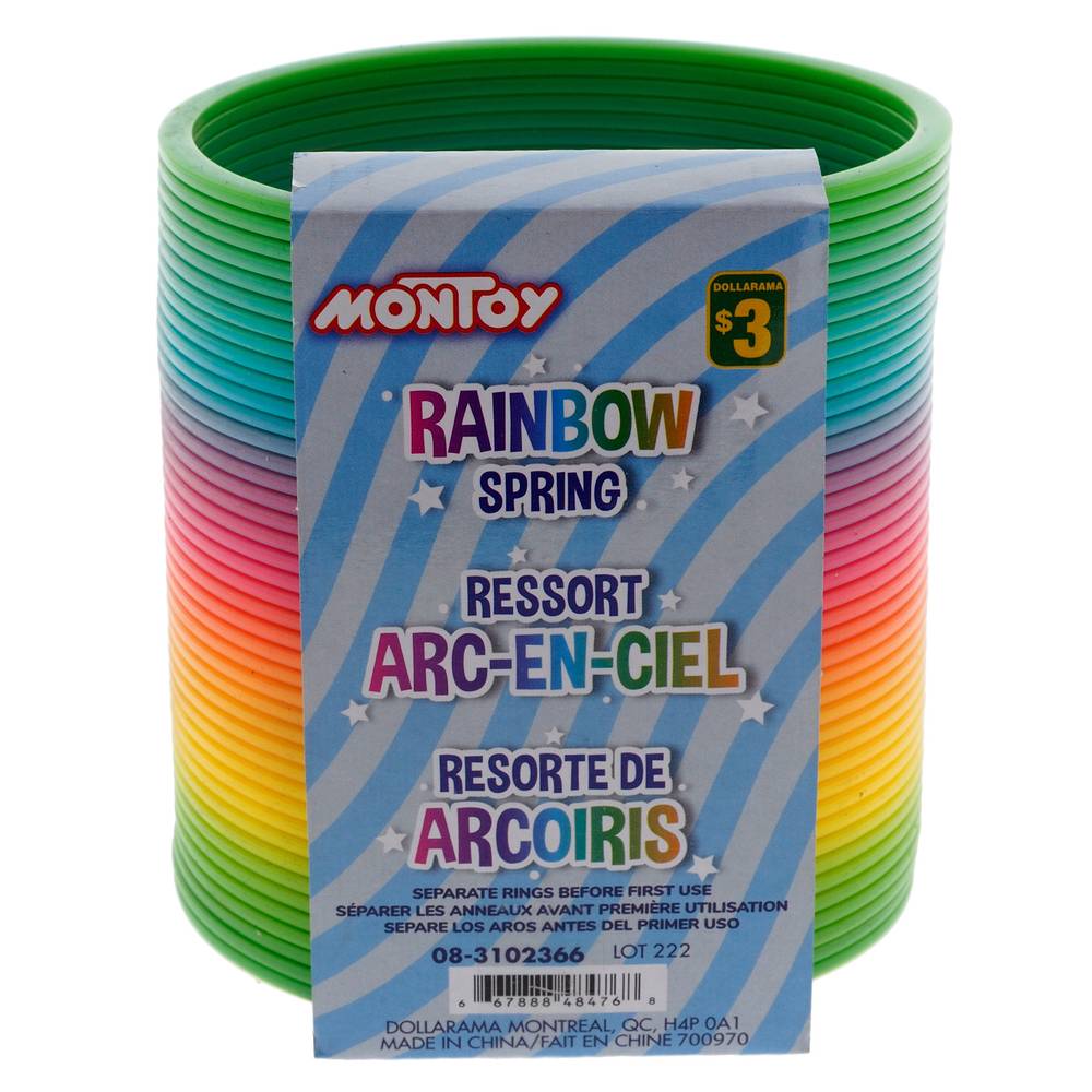 Montoy ressort arc-en-ciel