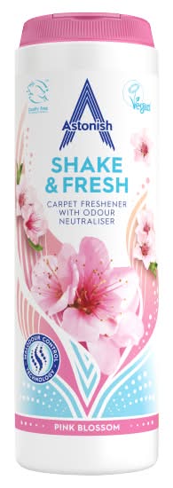 Astonish Shake & Fresh Carpet Freshener Pink Blossom (350g)