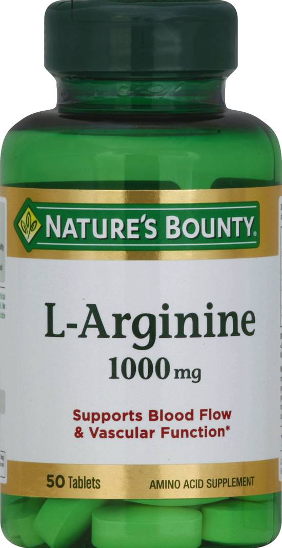 Nature's Bounty 1000mg L-Arginine Tablets