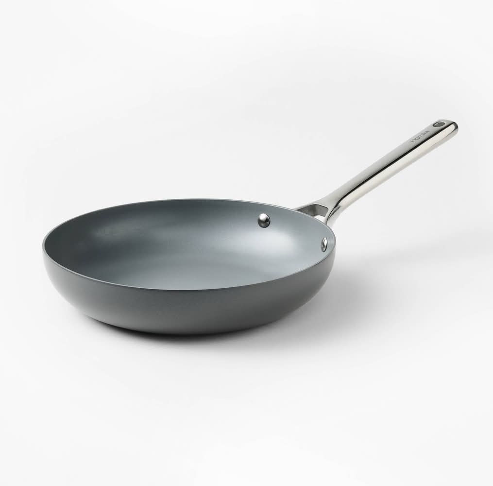 Figmint Nonstick Ceramic Coated Aluminum Fry Pan, 10 in, Dark Gray