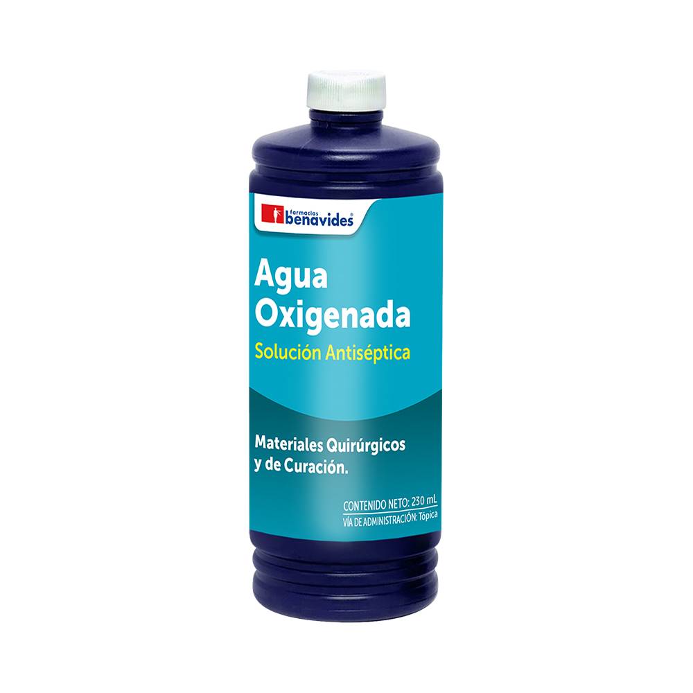 Farmacias benavides agua oxigenada (botella 230 ml)