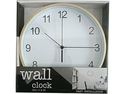 Enchante Wall Clock, Plastic, 12 (ST7H1012 GLD)