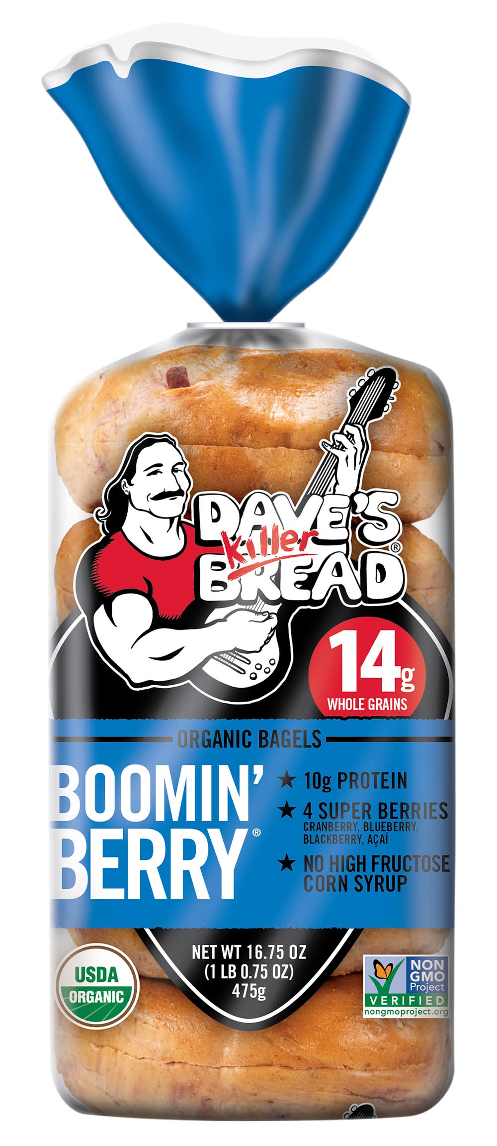 Dave's Killer Bread Organic Bagels, Boomin Berry (16.75 oz)