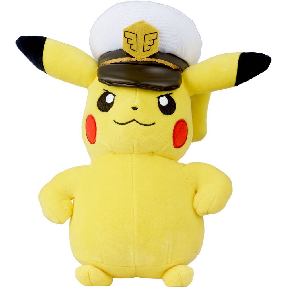 Pokémon Captain Pikachu Plush 2+ Years, 8 in