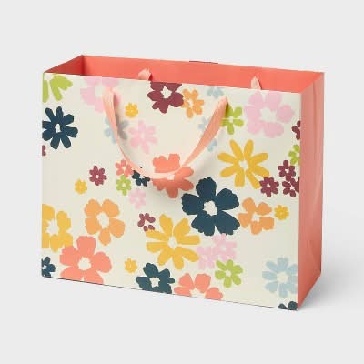 Spritz Colorful Floral Gift Bag, L