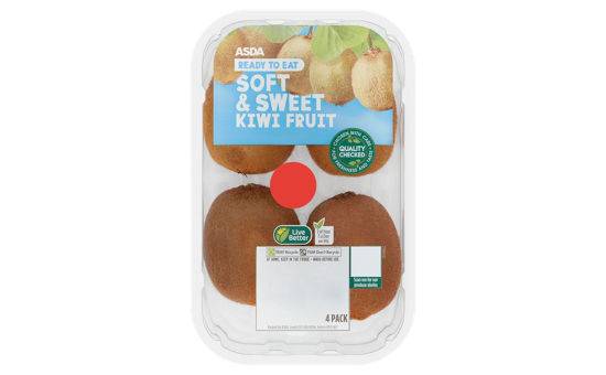 Asda 4 Soft & Sweet Kiwi Fruit