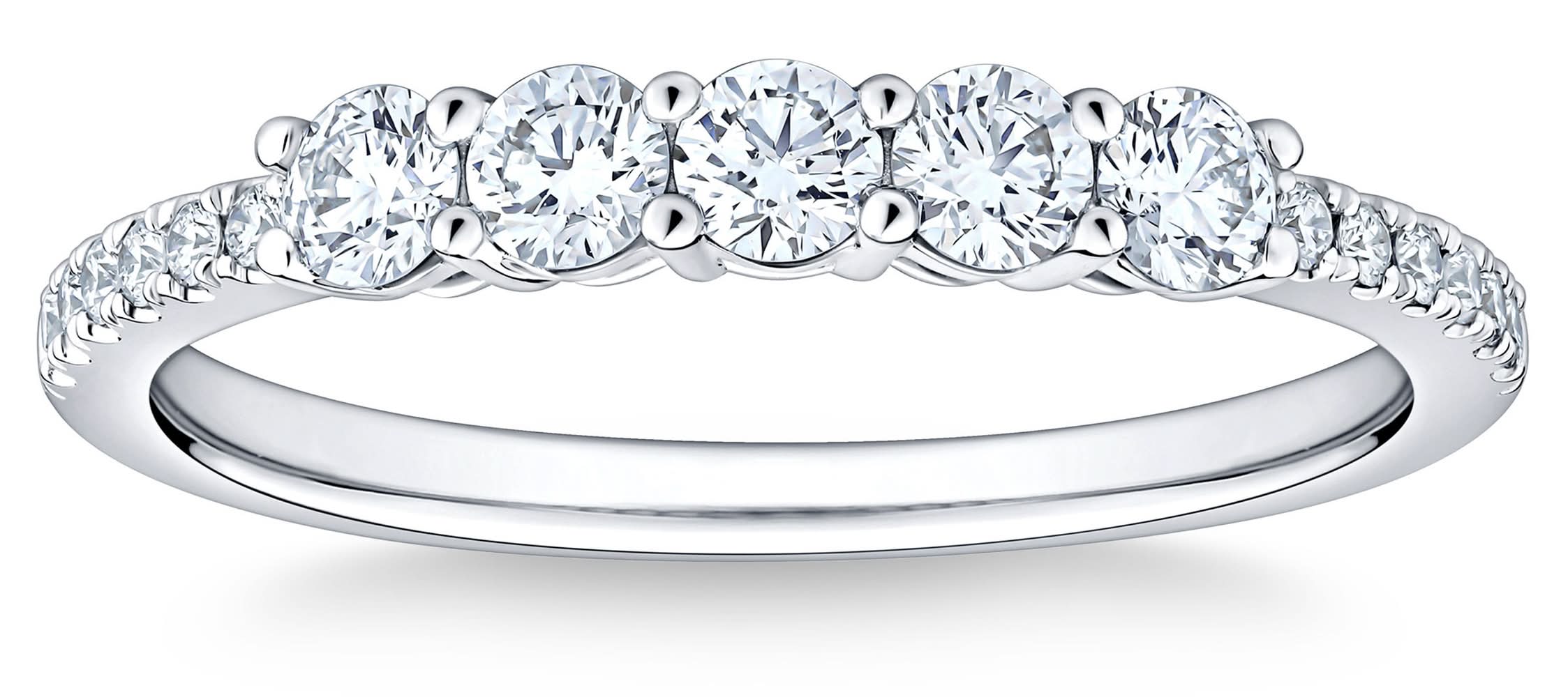Bague À Diamants Ronds Taille Brillant (0,50 Ct), Grandeur 7 / Round Brilliant Diamond Ring (0.50 Ctw), Size 7