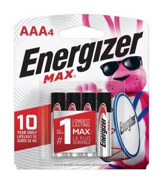 Energizer Max AAA 4pk