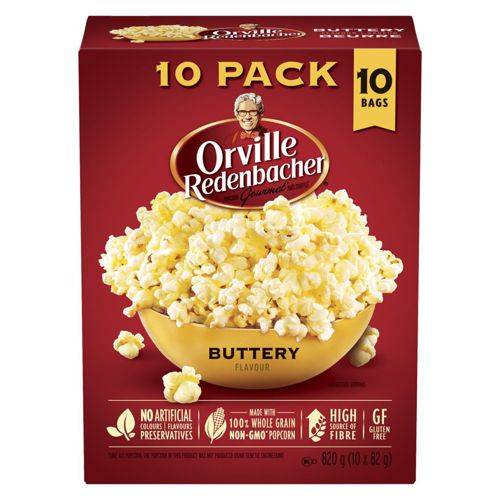 Orville redenbacher's maïs soufflé au beurre (10 x 82 g) - buttery popcorn (10 x 82 g)