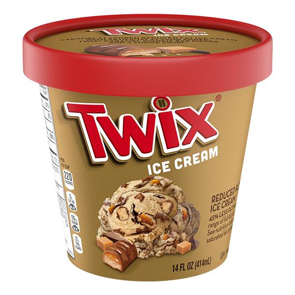 Twix Caramel and Fudge Swirl Ice Cream 14oz