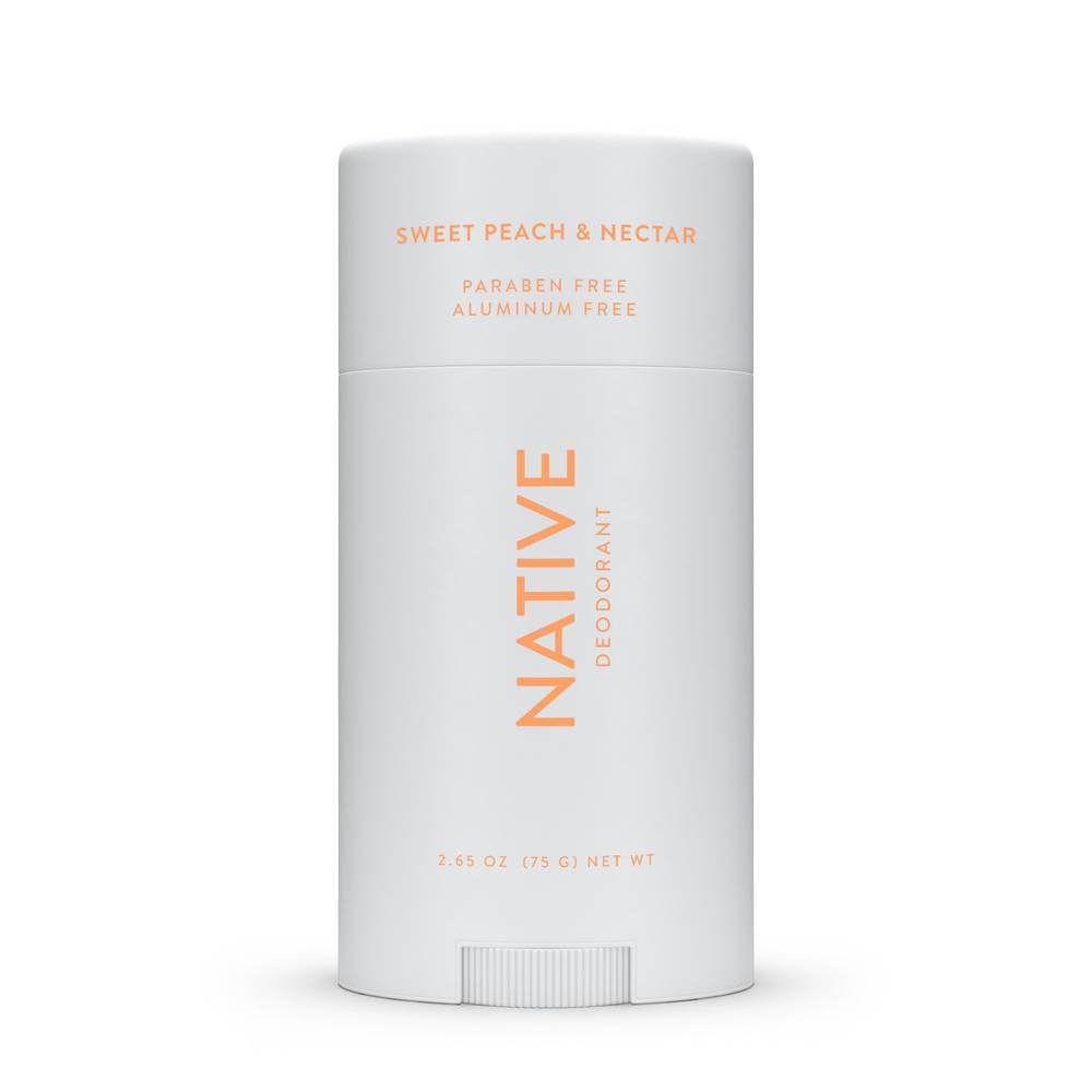 Native Aluminum Free Deodorant Stick, Sweet Peach & Nectar, 2.65 Oz