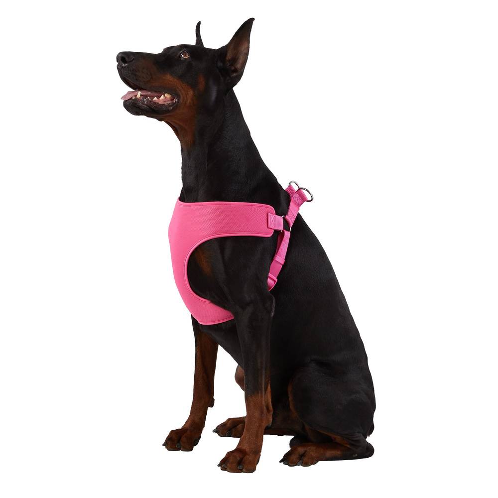Top Paw® Mesh Comfort Dog Harness (Color: Pink, Size: Medium)