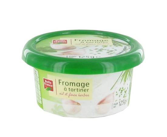 Fromage a tartiner ail et fines herbes Belle France 125g
