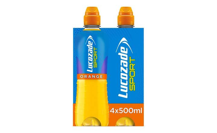 Lucozade Sport Orange 4 x 500ml Bottles (365403)