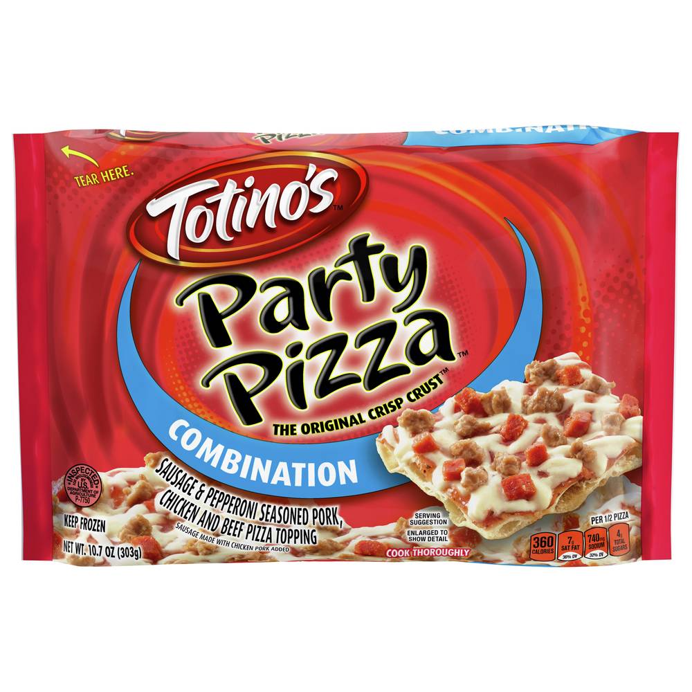 Totino's Combination Party Pizza the Original Crisp Crust