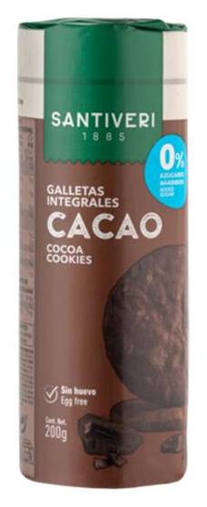 Bolachas Integrais de Cacau