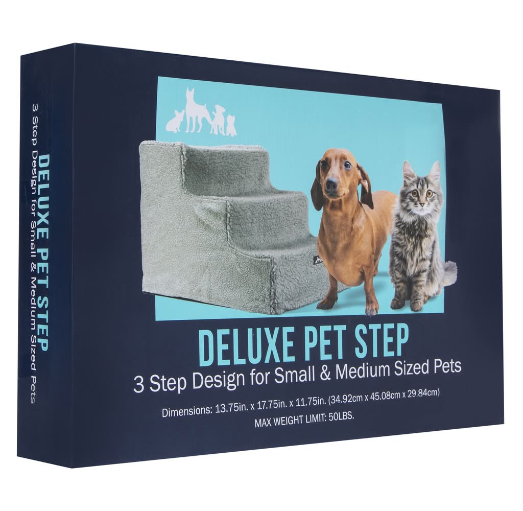 Deluxe 3-Step Pet Stairs 13.75in x 11.75in