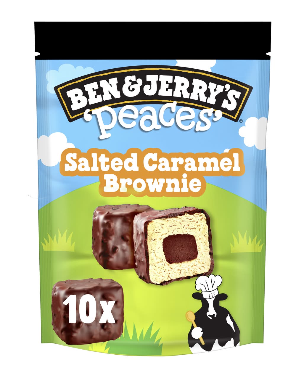 Ben & Jerry's - Dessert glacé, brownie caramel salé (10)