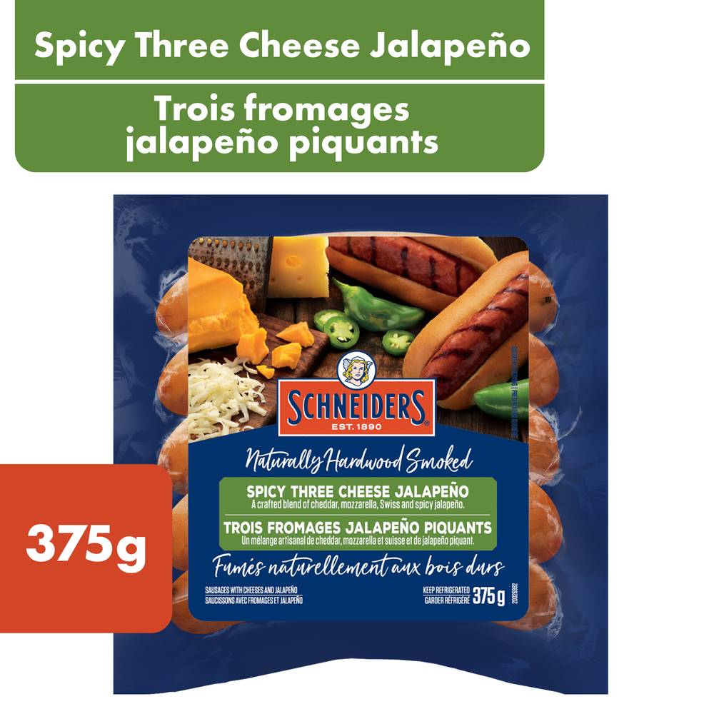 Schneiders Spicy Three Cheese Jalapeno Smoked Sausage