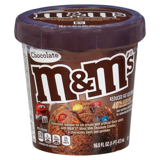 M&M's Chocolate Reduced Fat Ice Cream