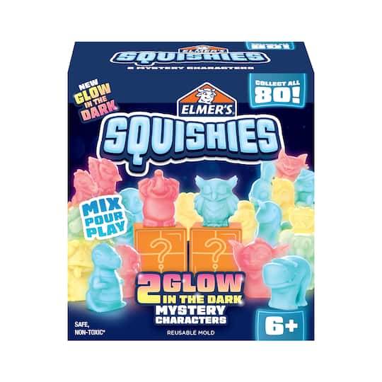 Elmer's Glow in the Dark Squishies Mystery Character Mold Kit