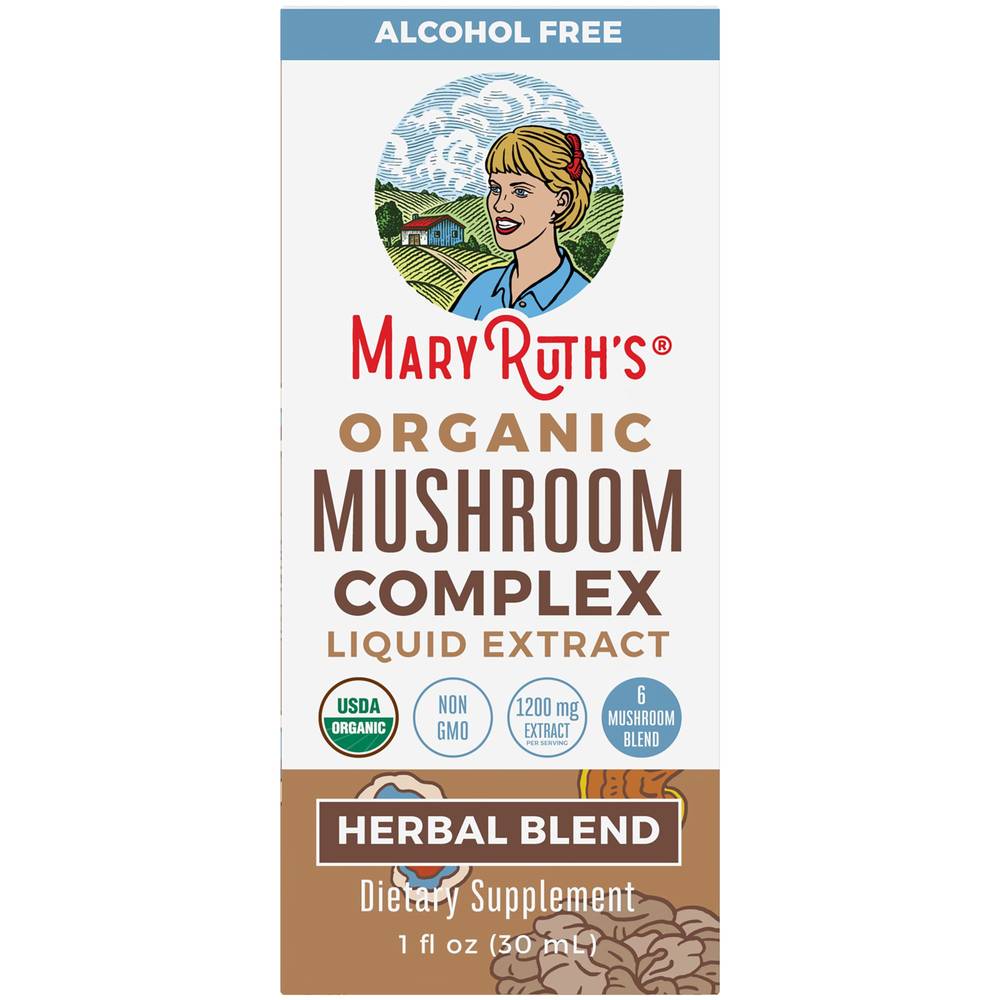 Organic Mushroom Complex Liquid Extract - Alcohol Free (1 Fl. Oz.)