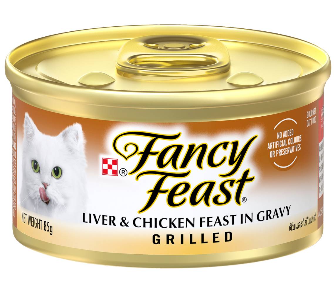 Fancy Feast Grilled Liver & Chicken Feast in Gravy Wet Cat Food (85g)