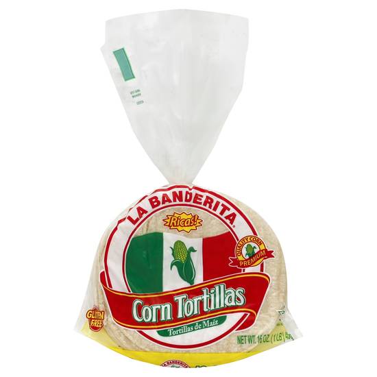 La Banderita Ricas! White Corn Tortillas (18 ct)